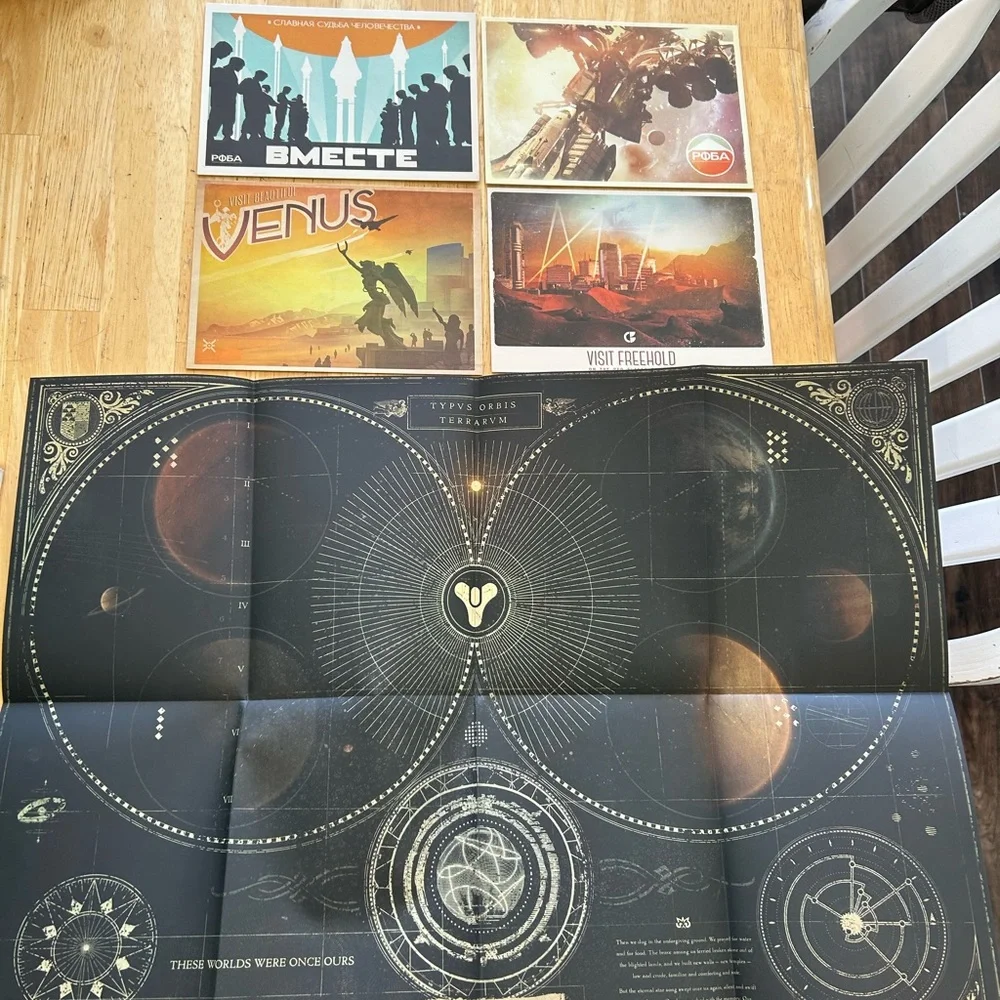 Destiny Arms and Armament guide limited edition with map and cards